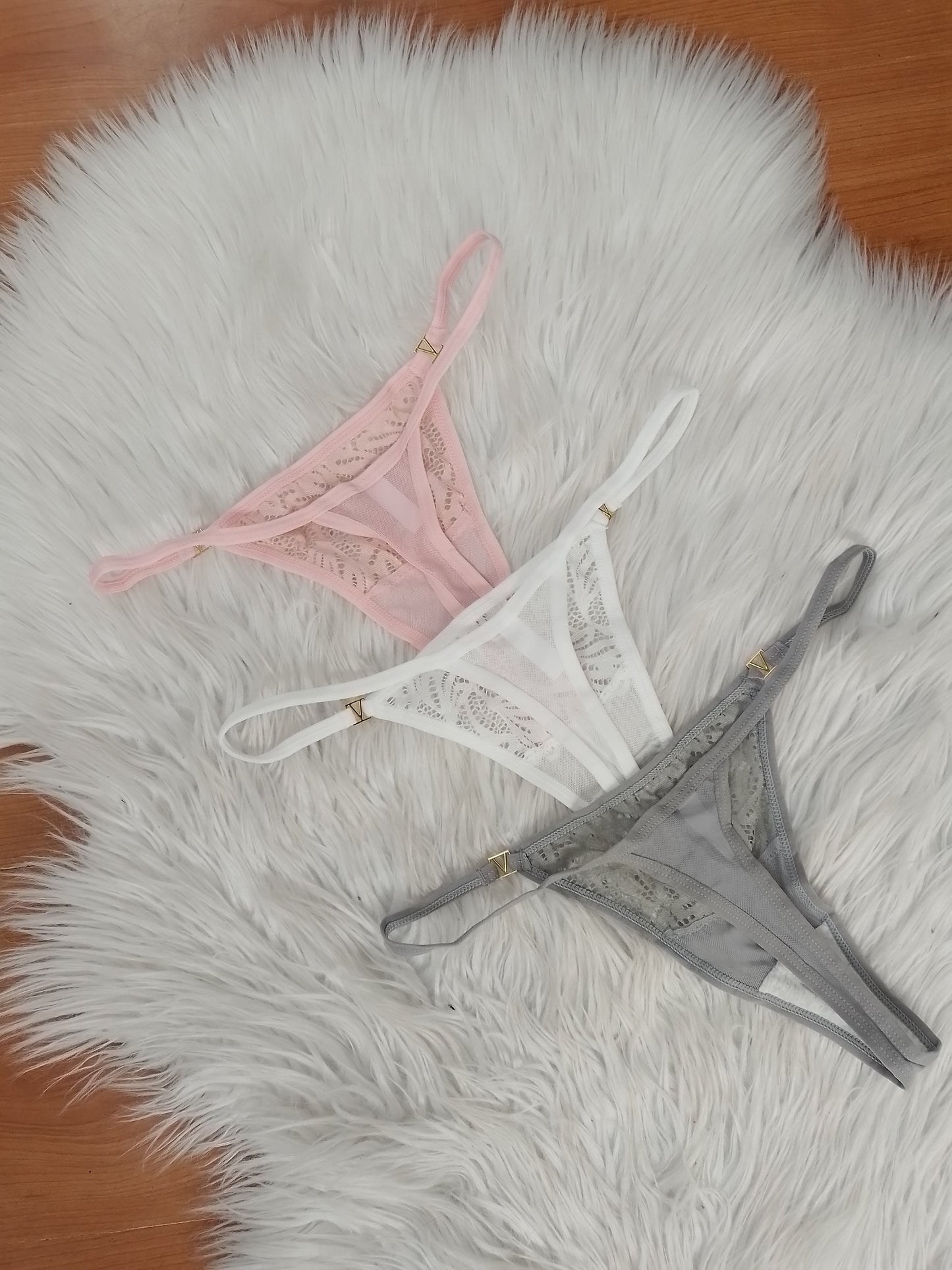 Pack x3 tanga encaje mujer