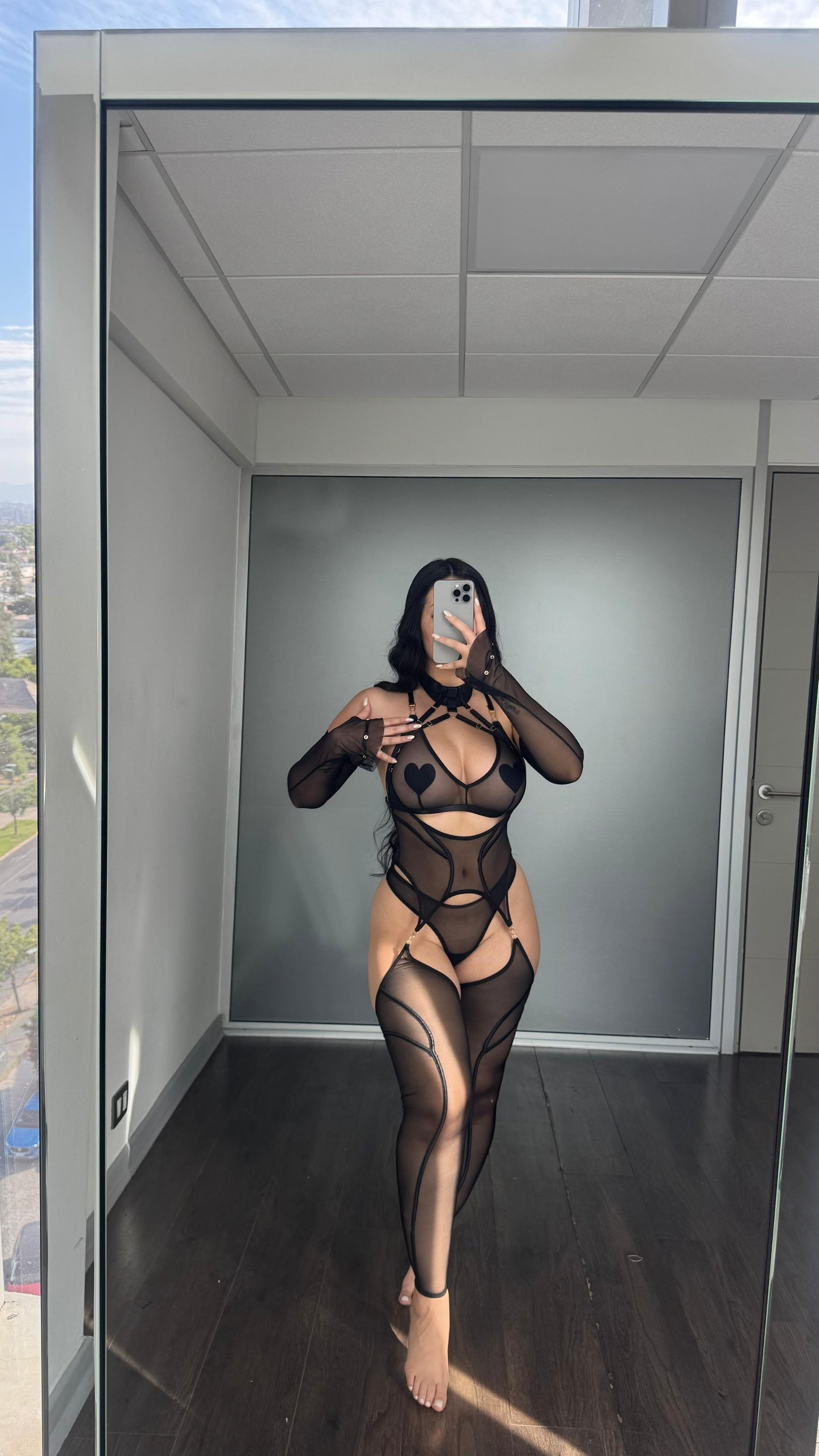 Conjunto lencería transparente Bellatrix