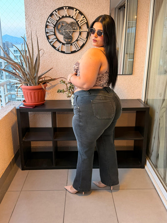 Jeans wide leg gris Italia