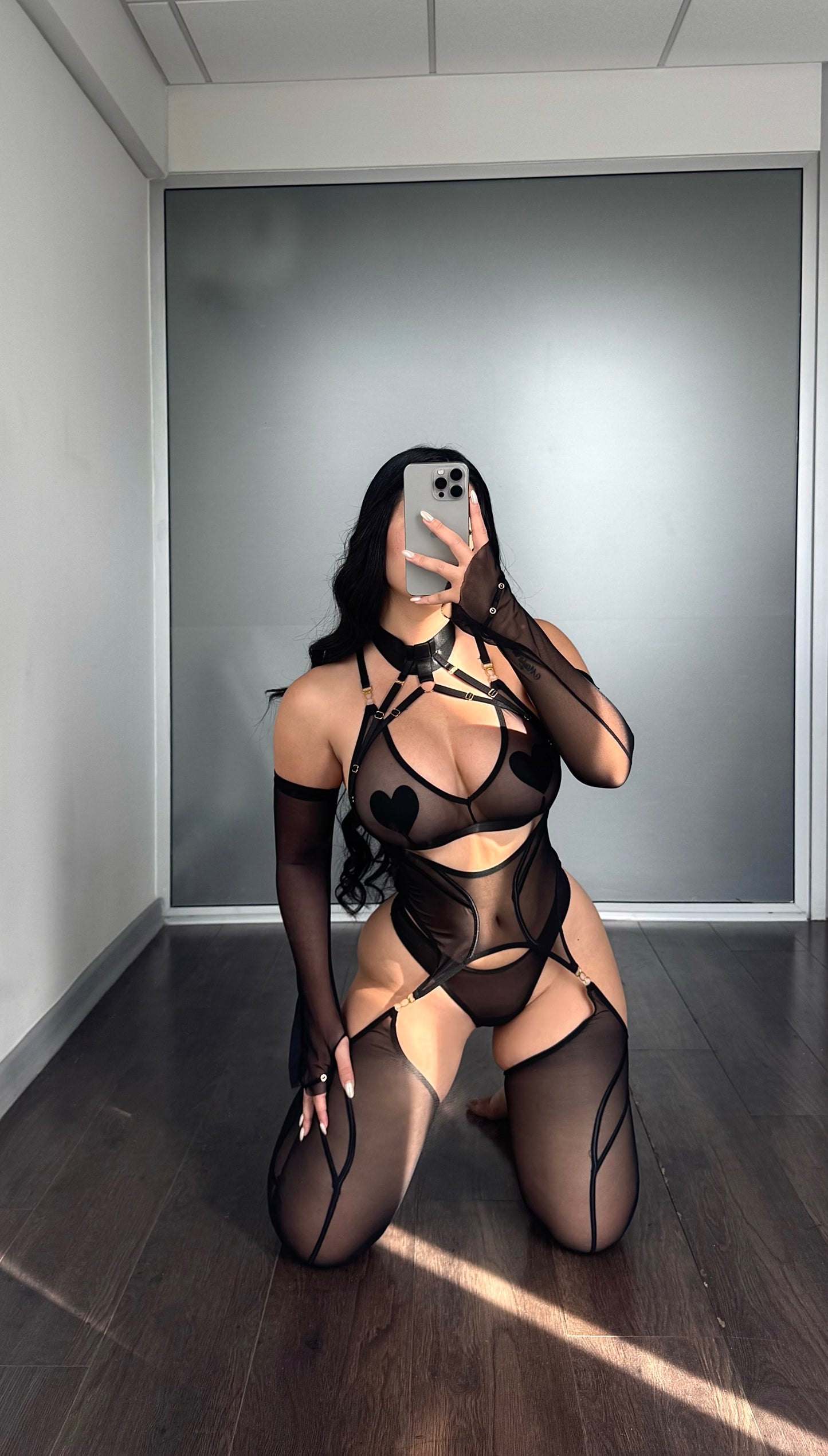 Conjunto lencería transparente Bellatrix