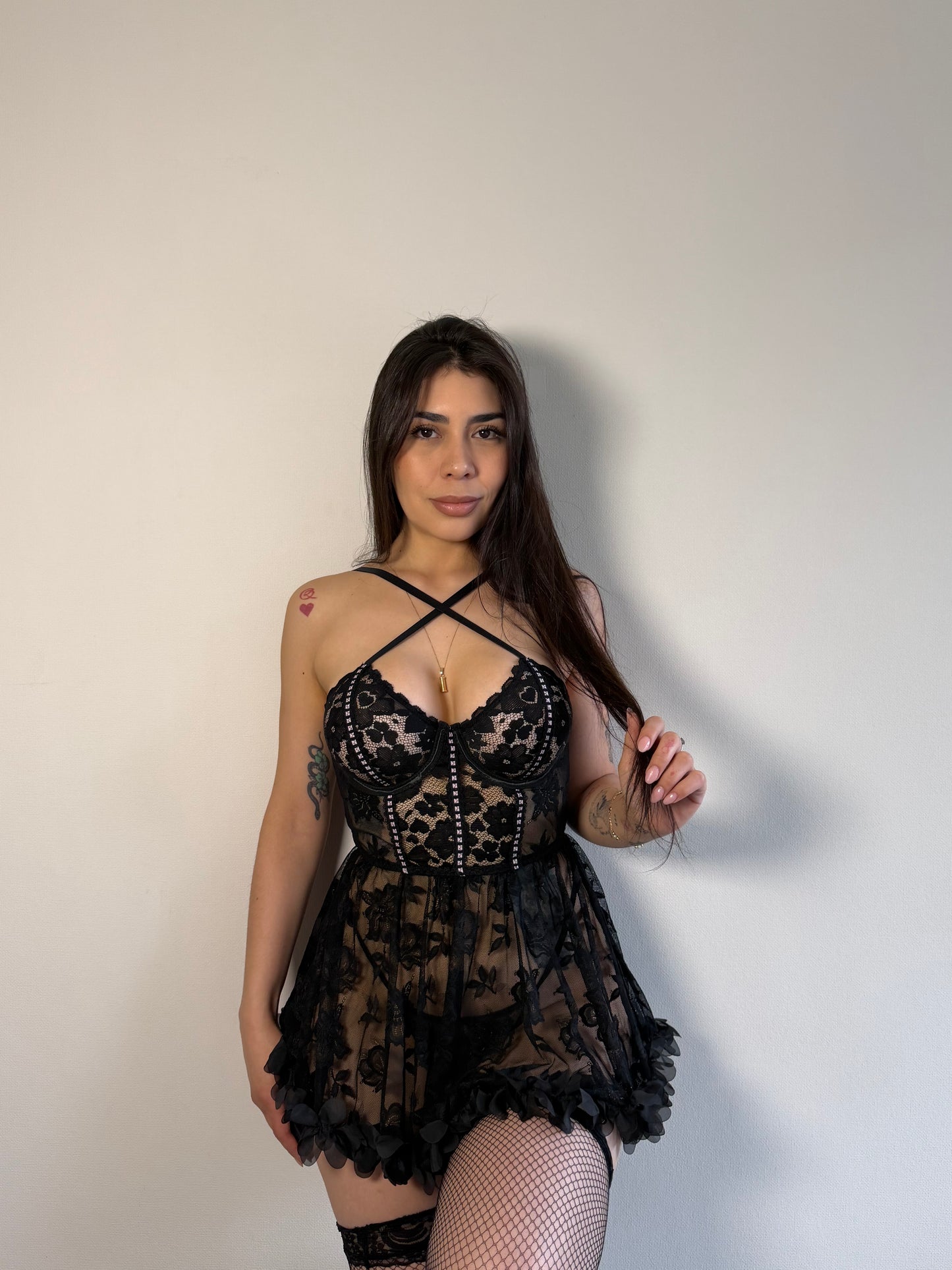 Babydoll lenceria encaje Yakarta
