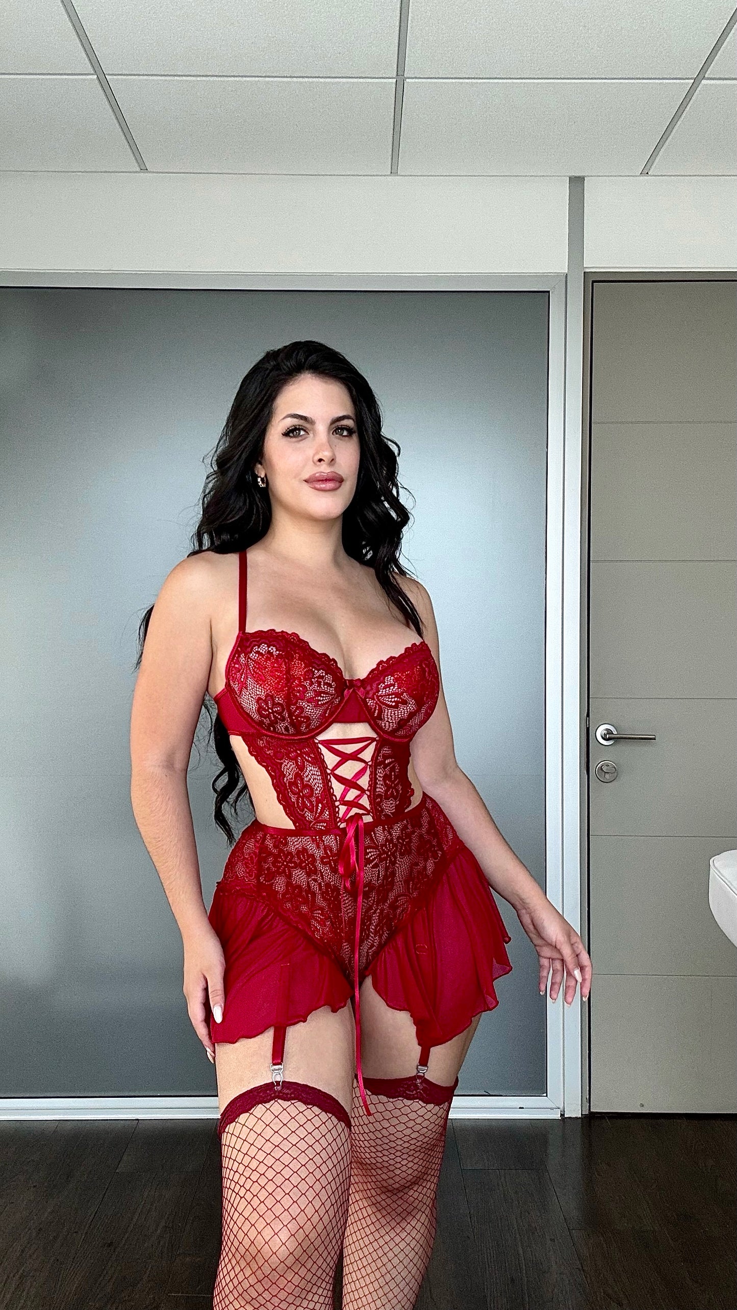 Body lencería de encaje Cerise