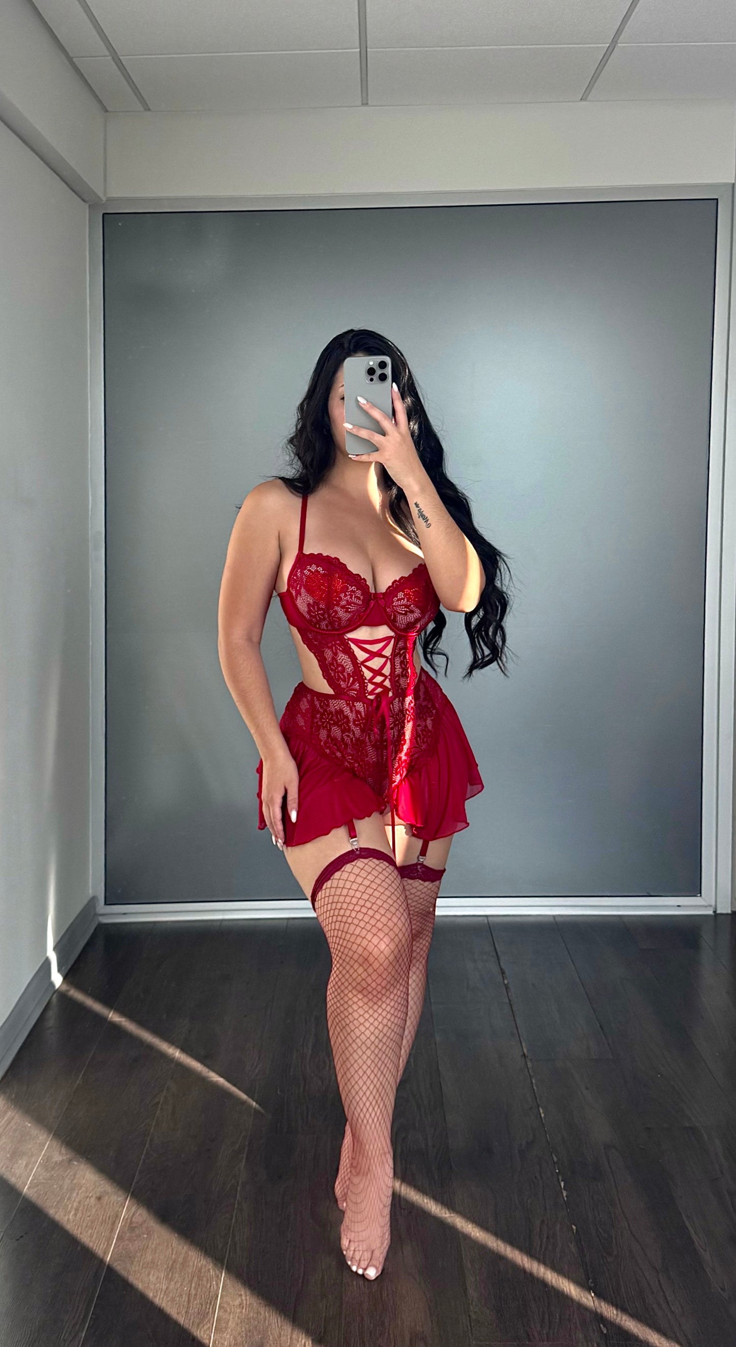 Body lencería de encaje Cerise