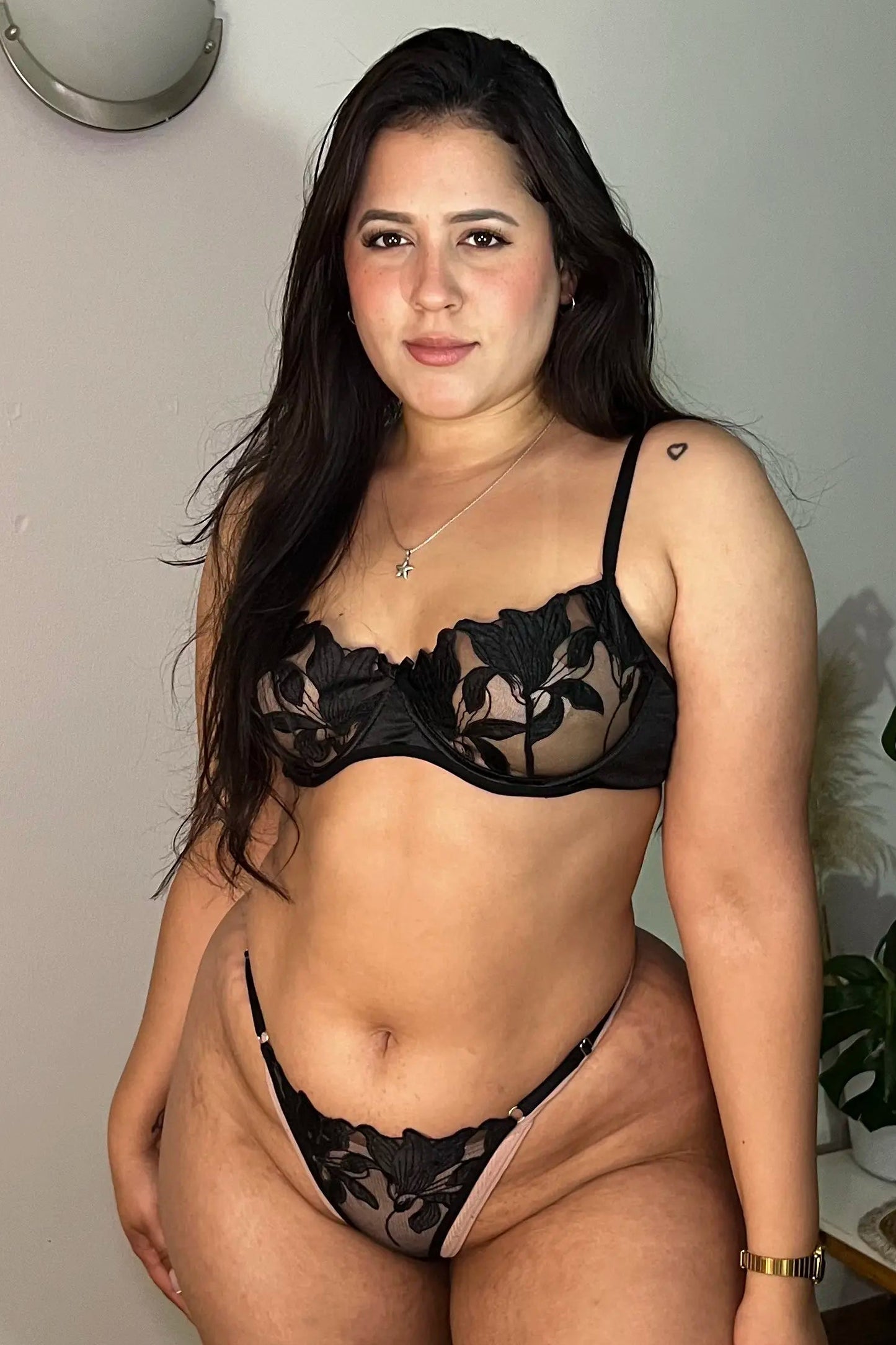 conjunto encaje  sosten calzon cavrini