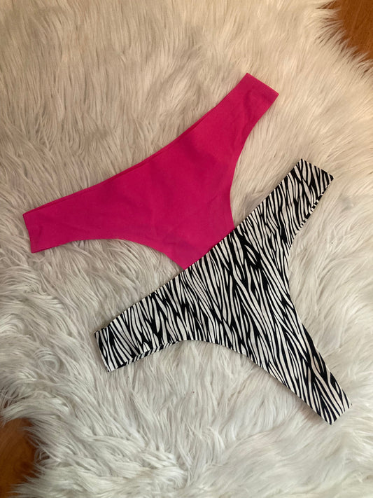 Pack x2 colales cebra/fucsia