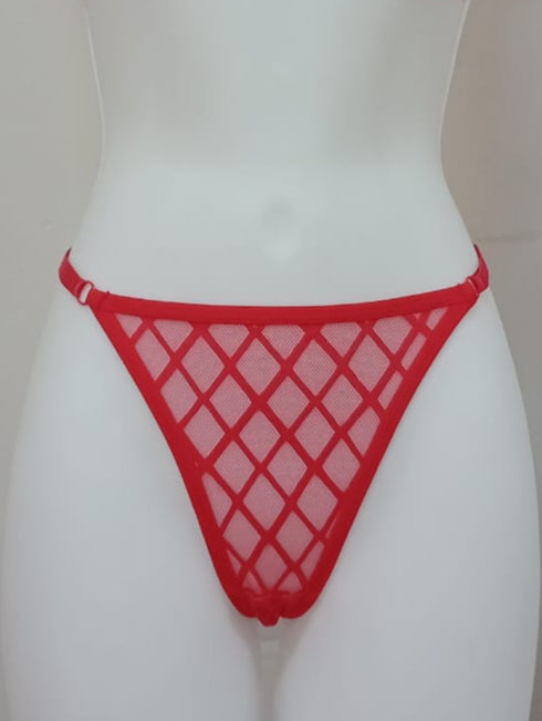 calzon semitransparente rojo lenceria