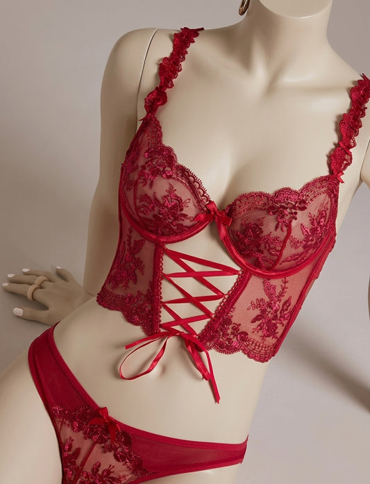Conjunto lenceria transparencia Birmingham